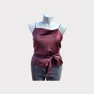 Vetta Satin Wrap Top